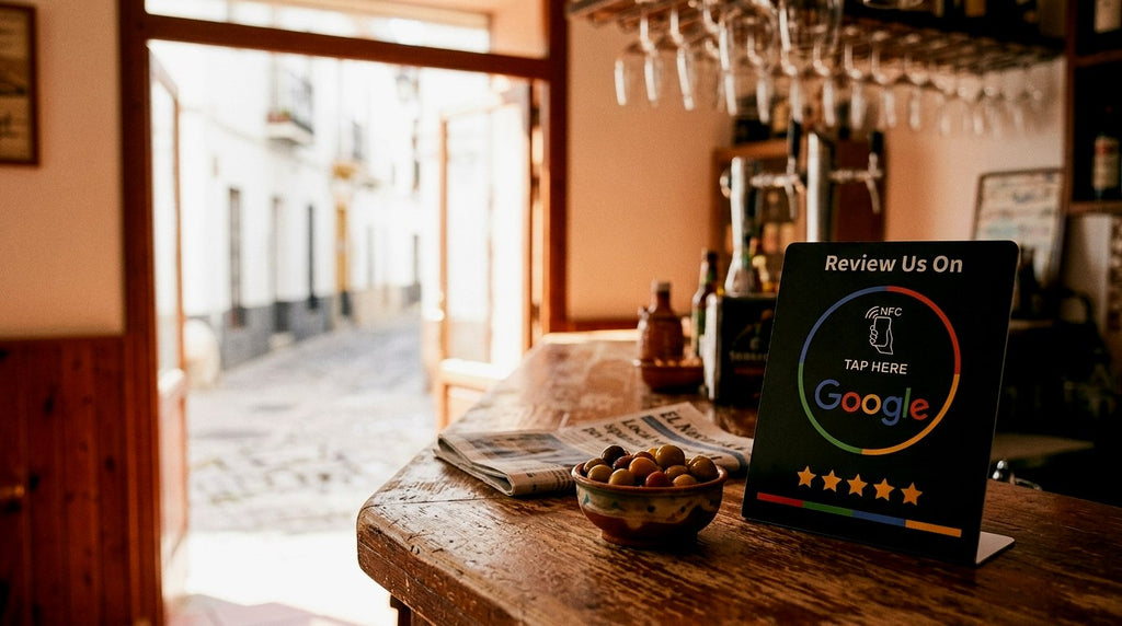 Placa NFC para Reseñas de Google — Packs de 1, 5 o 10 unidades